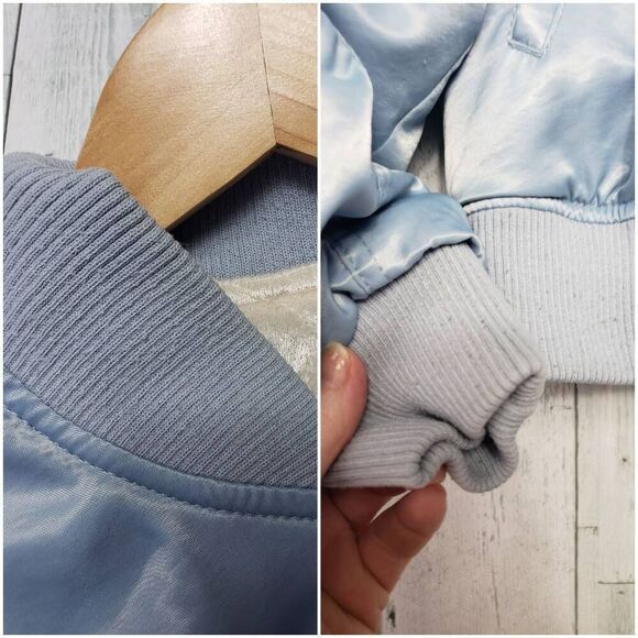 Urban Outfitters Cara Reversible Satin Floral Velvet Puffer Jacket Sz. Sm. - Picture 11 of 13